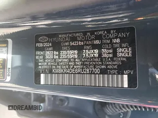 2024 Hyundai Ioniq 5 Limited z VIN KM8KR4DE6RU287700, wystawiony jako Copart lot #48815945 z przebiegiem 7 681 mil mil oraz Szkoda całkowita • Salvage title. Historia ofert i sprzedaży dostępna na DreamBid. Obrazek 12.