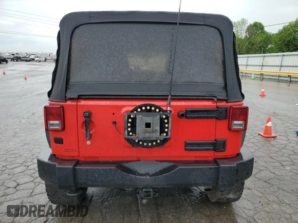 2014 Jeep Wrangler Unlimited Rubicon X with VIN 1C4BJWFG9EL322266, listed as a Copart auction lot 54381095 with 126,850 mi miles and Salvage title. Bid and sale history available at DreamBid. Image 6.