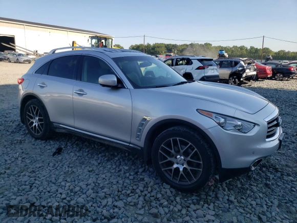 2012 Infiniti FX with VIN JN8AS1MU7CM120767, listed as a Copart auction lot 70097224 with 161,544 mi miles and Salvage Title. Bid and sale history available at DreamBid. Image 4.