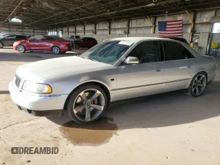 2002 Audi S8 with VIN WAUGU44D32N003467, listed as a Copart auction lot 46717295 with 270,687 mi miles and Clean Title. Bid and sale history available at DreamBid. Image 1.