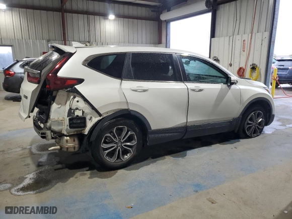 2020 Honda CR-V EX with VIN 5J6RW1H5XLL010754, listed as a Copart auction lot 50154395 with 52,609 mi miles and Salvage Title. Bid and sale history available at carsss.com. Image 3.