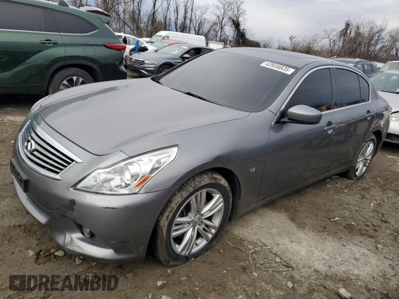 2015 Infiniti Q40 with VIN JN1CV6AR5FM524697, listed as a Copart auction lot 43938835 with 226,828 mi miles and Salvage Title. Bid and sale history available at carsss.com. Image 1.