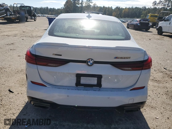 2020 BMW 2 Series M235i xDrive with VIN WBA13AL07L7F58999, listed as a Copart auction lot 77858084 with 19,833 mi miles and Salvage Title. Bid and sale history available at carsss.com. Image 6.