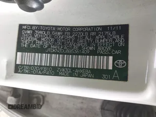 2011 Toyota Prius I with VIN JTDKN3DU8B5361409, listed as a IAAI auction lot 42117202 with 152,129 mi miles. Bid and sale history available at carsss.com. Image 9.
