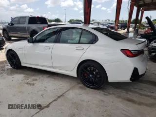 2024 BMW 3 Series 330e with VIN 3MW39FF08R8E33787, listed as a Copart auction lot 63331344 with 7,786 mi miles and Non Repairable. Bid and sale history available at carsss.com. Image 2.