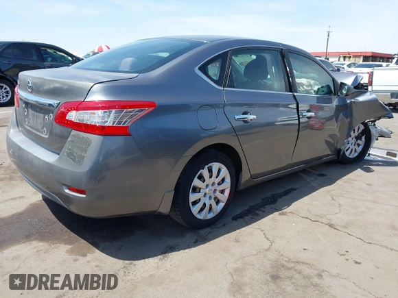 2015 Nissan Sentra S with VIN 3N1AB7AP1FY376307, listed as a IAAI auction lot 41986455 with 81,479 mi miles. Bid and sale history available at carsss.com. Image 4.