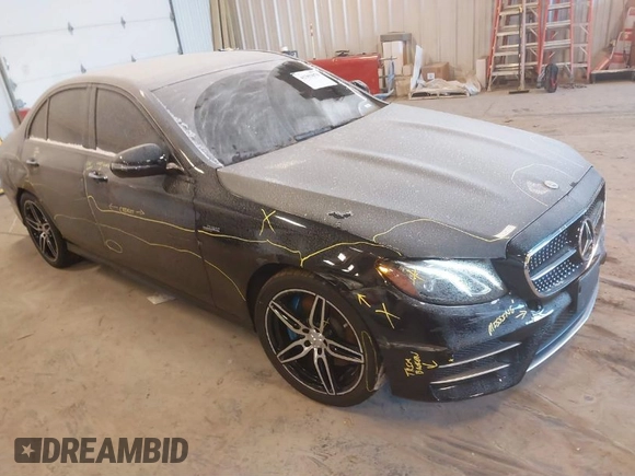 2020 Mercedes-Benz E AMG E 53 with VIN WDDZF6BB8LA743565, listed as a IAAI auction lot 41369870 with 59,726 mi miles. Bid and sale history available at carsss.com. Image 1.