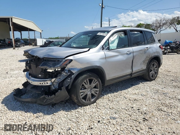 2021 Honda Passport EX-L with VIN 5FNYF8H54MB038872, listed as a Copart auction lot 56015634 with 0 mi miles and Non Repairable. Bid and sale history available at carsss.com. Image 1.