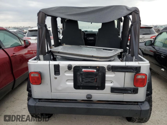 2006 Jeep Wrangler SE with VIN 1J4FA291X6P749039, listed as a Copart auction lot 75879744 with 0 mi miles and Non Repairable. Bid and sale history available at carsss.com. Image 6.