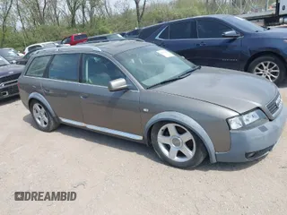 2004 Audi allroad A6 V8 with VIN WA1YD64B94N091052, listed as a IAAI auction lot 42069786 with 214,042 mi miles and . Bid and sale history available at DreamBid. Image 1.