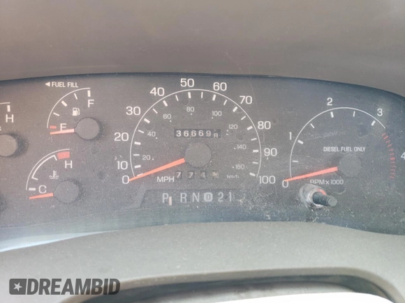 2001 Ford F-250 XL with VIN 3FTNW20F61MA43437, listed as a Copart auction lot 45398465 with 366,698 mi miles and Salvage title. Bid and sale history available at DreamBid. Image 9.