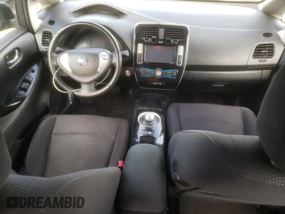 2015 Nissan LEAF SV with VIN 1N4AZ0CP1FC317091, listed as a Copart auction lot 71909263 with 35,621 mi miles. Bid and sale history available at carsss.com. Image 8.