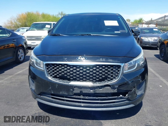 2017 Kia Sedona LX with VIN KNDMB5C17H6319935, listed as a IAAI auction lot 42025352 with 74,561 mi miles. Bid and sale history available at carsss.com. Image 12.