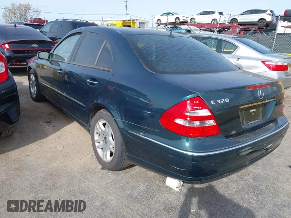 2003 Mercedes-Benz E-Class 3.2L with VIN WDBUF65J23X111728, listed as a IAAI auction lot 41965931 with 85,524 mi miles. Bid and sale history available at carsss.com. Image 3.