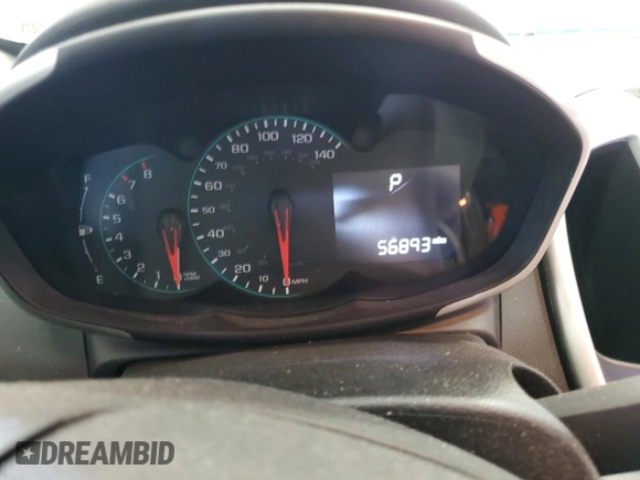 2017 Chevrolet Sonic LT with VIN 1G1JD6SH8H4105879, listed as a Copart auction lot 51037195 with 56,893 mi miles and Salvage Title. Bid and sale history available at carsss.com. Image 9.