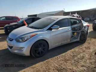 2012 Hyundai Elantra Limited with VIN KMHDH4AE7CU349600, listed as a Copart auction lot 57899385 with 146,076 mi miles and Salvage title. Bid and sale history available at DreamBid. Image 1.