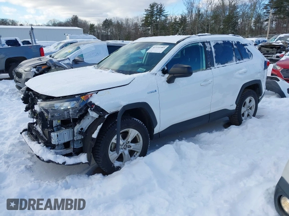 2021 Toyota RAV4 Hybrid LE with VIN 4T3LWRFV9MU047628, listed as a IAAI auction lot 41335589 with 36,748 mi miles. Bid and sale history available at carsss.com. Image 20.