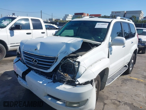 2008 Lexus GX 470 with VIN JTJBT20X580169058, listed as a IAAI auction lot 41740800 with 217,905 mi miles and . Bid and sale history available at DreamBid. Image 6.