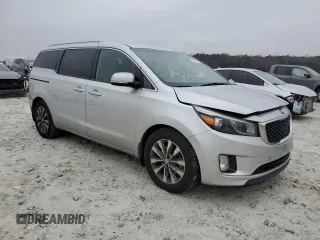 2016 Kia Sedona SX with VIN KNDMC5C12G6129925, listed as a Copart auction lot 86395504 with 195,000 mi miles and Salvage Title. Bid and sale history available at carsss.com. Image 4.