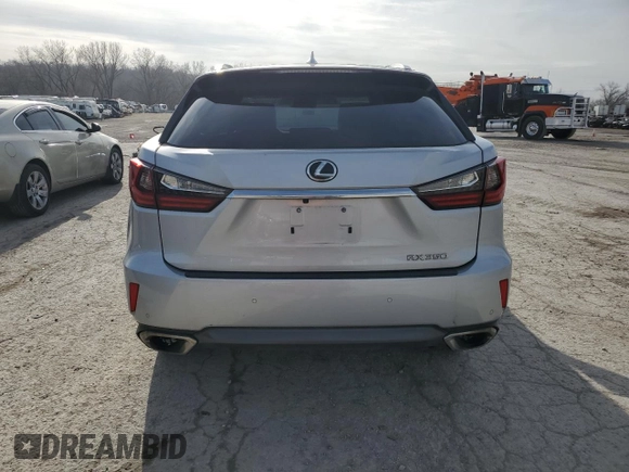 2017 Lexus RX with VIN 2T2BZMCA8HC094328, listed as a Copart auction lot 85038414 with 124,485 mi miles and Salvage Title. Bid and sale history available at carsss.com. Image 6.