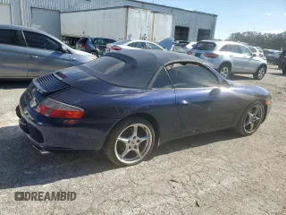 2005 Porsche 911 Carrera with VIN WP0CA29945S650078, listed as a Copart auction lot 76583414 with 92,356 mi miles and Salvage Title. Bid and sale history available at carsss.com. Image 3.