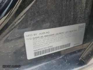 2013 Audi A4 Premium Plus with VIN WAUFFAFL3DA165862, listed as a Copart auction lot 51474175 with 135,273 mi miles and Clean Title. Bid and sale history available at carsss.com. Image 12.