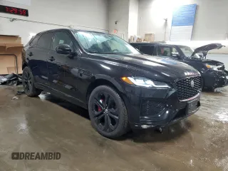 2024 Jaguar F-Pace R-Dynamic S with VIN SADCT2FU0RA722896, listed as a Copart auction lot 42986455 with 9,589 mi miles and Salvage Title. Bid and sale history available at DreamBid. Image 4.
