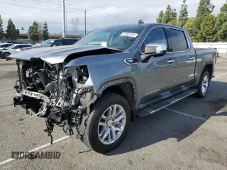 2021 GMC Sierra 1500 with VIN 3GTP8DET4MG266950, listed as a Copart auction lot 81965234 with 55,968 mi miles and Salvage Title. Bid and sale history available at DreamBid. Image 1.