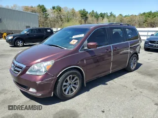 2007 Honda Odyssey Touring z VIN 5FNRL38847B062880, wystawiony jako Copart lot #55034975 z przebiegiem 206 026 mil mil oraz Szkoda całkowita • Salvage title. Historia ofert i sprzedaży dostępna na DreamBid. Obrazek 1.