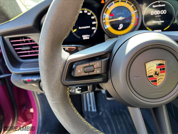 2024 Porsche 911 GT3 with VIN WP0AC2A91RS263XXX, listed as a Copart auction lot 49186425 with 3,945 mi miles and Clean Title. Bid and sale history available at carsss.com. Image 8.