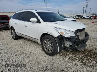 2017 Buick Enclave Leather with VIN 5GAKRBKD0HJ325295, listed as a Copart auction lot 47008875 with 144,846 mi miles and Salvage Title. Bid and sale history available at DreamBid. Image 4.