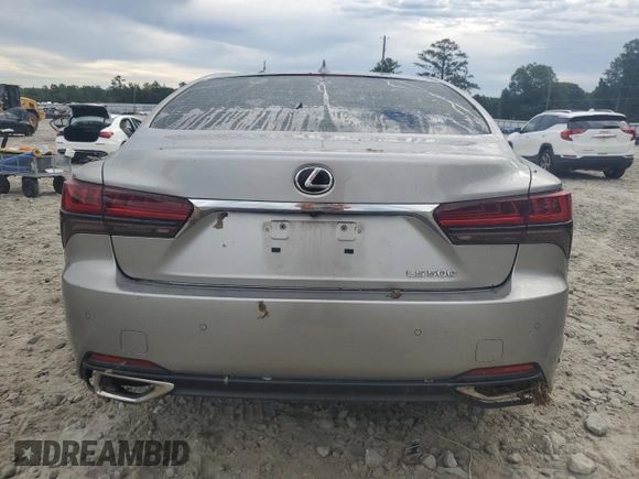 2021 Lexus LS 500 with VIN JTHD51FF2M5014610, listed as a Copart auction lot 73633494 with 91,444 mi miles and Salvage title. Bid and sale history available at DreamBid. Image 6.