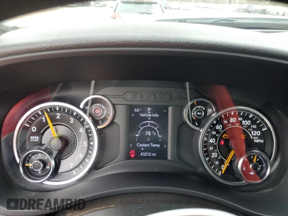 2021 Ram 2500 Tradesman with VIN 3C6UR5HJ1MG582118, listed as a Copart auction lot 43157435 with 43,212 mi miles and Salvage title. Bid and sale history available at DreamBid. Image 8.