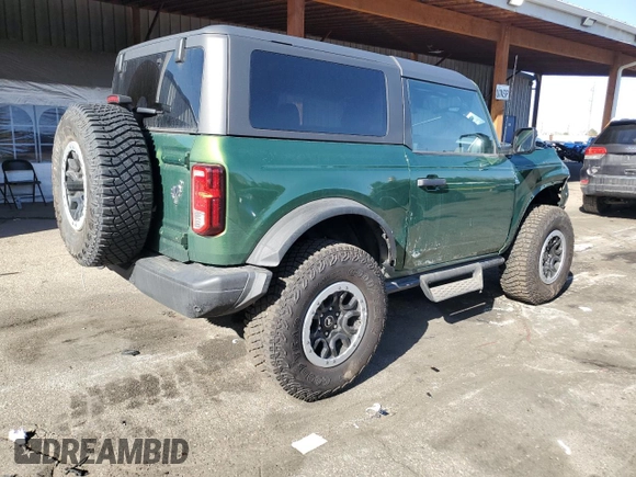 2024 Ford Bronco Black Diamond with VIN 1FMDE1APXRLB43999, listed as a Copart auction lot 52414555 with 3,902 mi miles and Salvage title. Bid and sale history available at DreamBid. Image 3.
