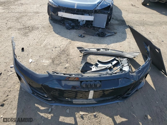 2022 Audi e-tron GT Premium Plus with VIN WAUCJBFW2N7004693, listed as a Copart auction lot 68906384 with 0 mi miles and Salvage Title. Bid and sale history available at carsss.com. Image 12.