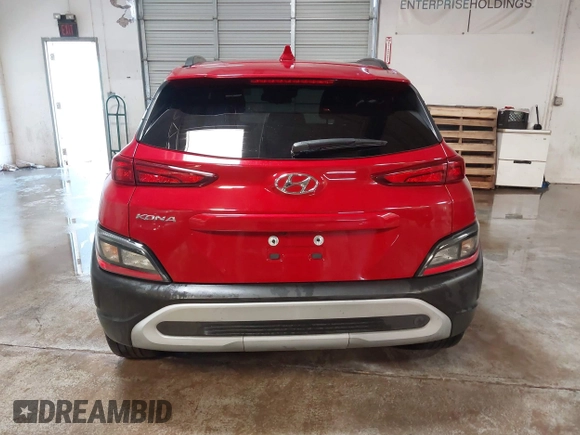 2022 Hyundai Kona SEL with VIN KM8K32AB7NU891234, listed as a IAAI auction lot 41329880 with 20,486 mi miles. Bid and sale history available at carsss.com. Image 16.