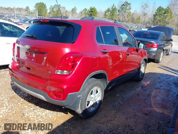 2018 Chevrolet Trax LT with VIN 3GNCJLSB2JL375569, listed as a IAAI auction lot 41377630 with 98,238 mi miles. Bid and sale history available at carsss.com. Image 4.