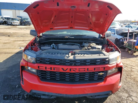 2019 Chevrolet Silverado 1500 Custom with VIN 1GCRYBEH5KZ312341, listed as a Copart auction lot 49052825 with 33,710 mi miles and Clean Title. Bid and sale history available at DreamBid. Image 11.