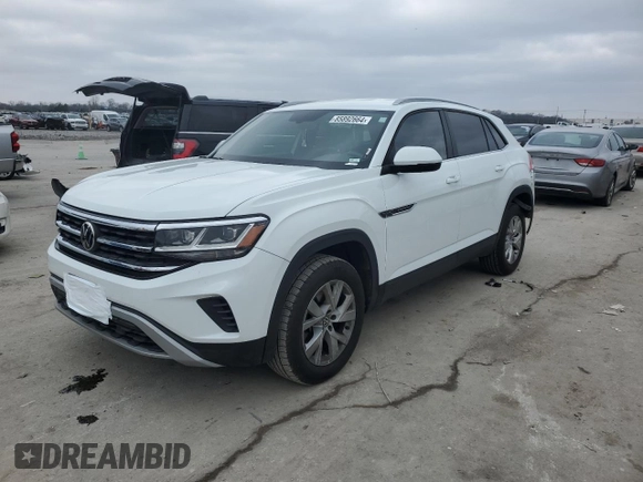 2020 Volkswagen Atlas S with VIN 1V2GC2CA3LC231210, listed as a Copart auction lot 85892664 with 57,480 mi miles and Salvage title. Bid and sale history available at DreamBid. Image 1.