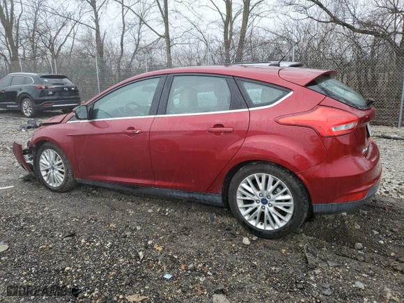 2015 Ford Focus Titanium with VIN 1FADP3N2XFL328466, listed as a Copart auction lot 43372935 with 81,189 mi miles and Salvage Title. Bid and sale history available at carsss.com. Image 2.