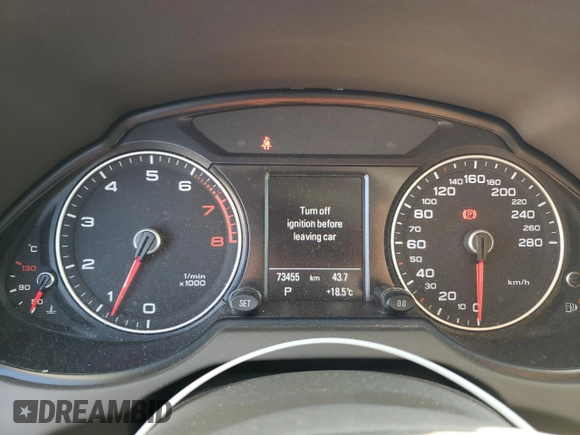 2016 Audi Q5 with VIN WA1C7AFP4GA125679, listed as a Copart auction lot 76566994 with 73,455 mi miles and Salvage title. Bid and sale history available at DreamBid. Image 9.