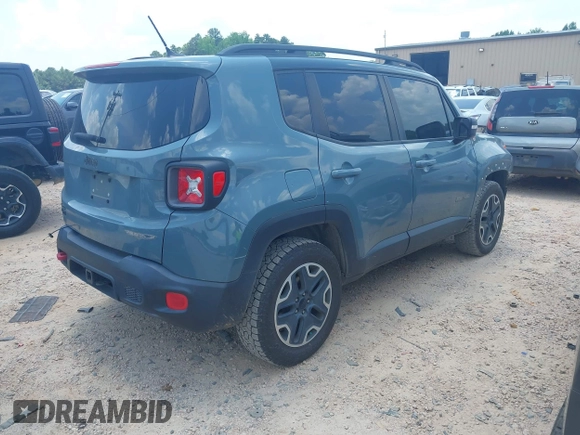 2016 Jeep Renegade Trailhawk with VIN ZACCJBCT1GPE10015, listed as a IAAI auction lot 42572522 with 131,631 mi miles and . Bid and sale history available at DreamBid. Image 4.