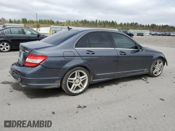 2011 Mercedes-Benz C 300 Sport with VIN WDDGF8BB8BR140117, listed as a Copart auction lot 53452895 with 137,509 mi miles and Salvage title. Bid and sale history available at DreamBid. Image 3.