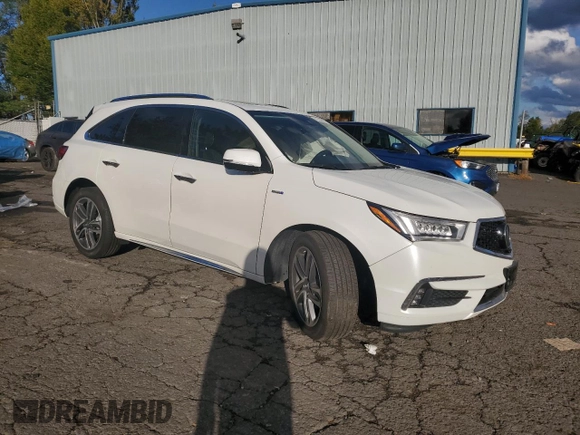 2020 Acura MDX Sport Hybrid w/Advance Pkg with VIN 5J8YD7H72LL001155, listed as a Copart auction lot 76534484 with 49,749 mi miles and Salvage Title. Bid and sale history available at carsss.com. Image 4.
