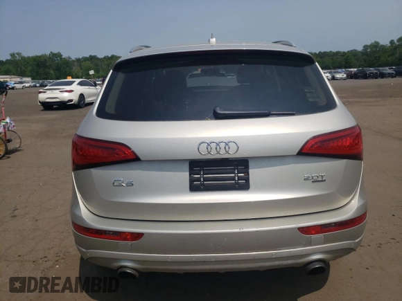 2014 Audi Q5 Premium Plus with VIN WA1LFAFP5EA014039, listed as a Copart auction lot 58669305 with Not provided miles and Salvage title. Bid and sale history available at DreamBid. Image 6.