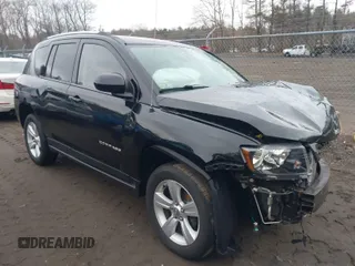 2015 Jeep Compass Latitude with VIN 1C4NJDEB3FD105704, listed as a IAAI auction lot 41719603 with 106,904 mi miles. Bid and sale history available at carsss.com. Image 1.