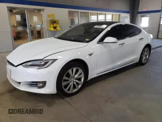 2016 Tesla Model S 90D with VIN 5YJSA1E2XGF160386, listed as a Copart auction lot 49360245 with 153,105 mi miles and Salvage Title. Bid and sale history available at DreamBid. Image 1.