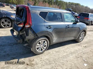 2020 Kia Soul S with VIN KNDJ23AU5L7095183, listed as a Copart auction lot 50002395 with 54,833 mi miles and Salvage Title. Bid and sale history available at carsss.com. Image 3.