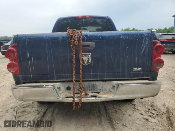 2007 Dodge 1500 SLT with VIN 1D7HA18P37J506018, listed as a Copart auction lot 55928235 with 237,464 mi miles and Clean Title. Bid and sale history available at DreamBid. Image 6.