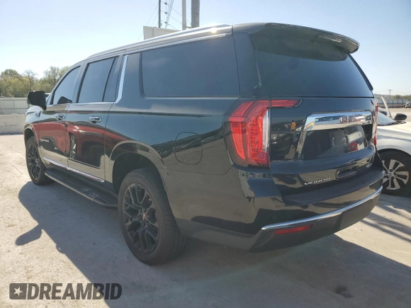 2022 GMC Yukon XL SLT with VIN 1GKS2GKD9NR341058, listed as a Copart auction lot 75736374 with 0 mi miles and Salvage Title. Bid and sale history available at carsss.com. Image 2.